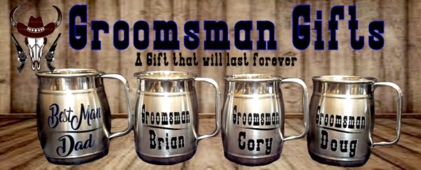 Groomsman gifts - a personalized mug that will last a lifetime.
