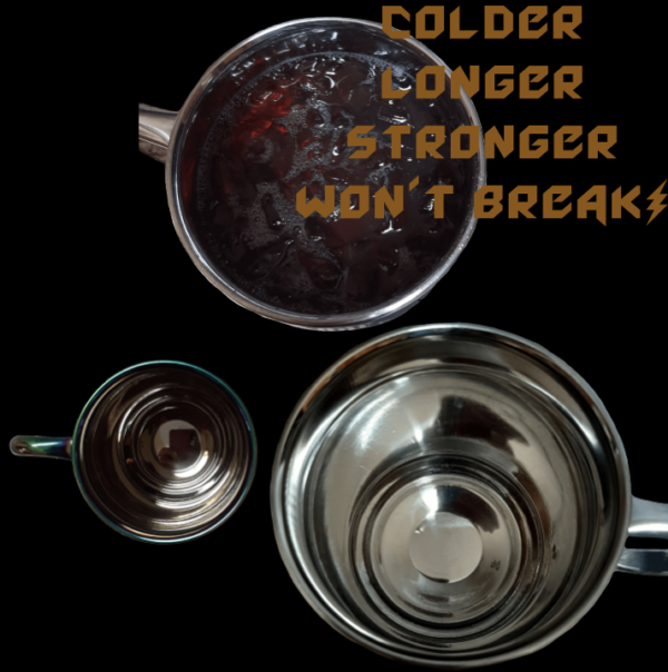 New Rainbow Beer Mug - Colder longer stronger won't break.